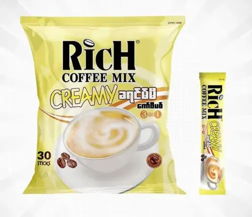 Rich coffee mix 3in 1creamy