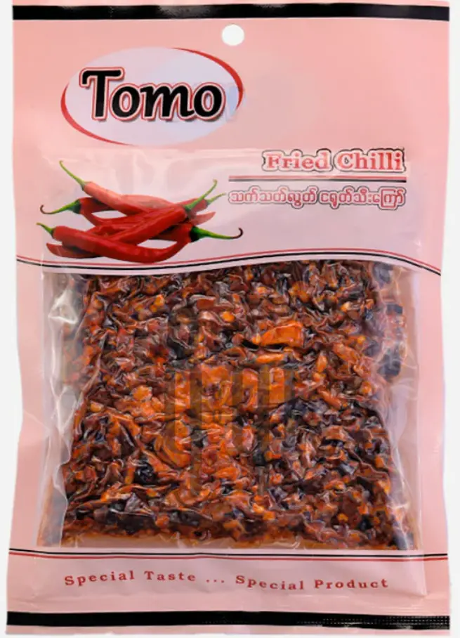 TOMO သတ်သတ်လွတ်ငရုပ်သီးကြော် အထုပ် (200)g