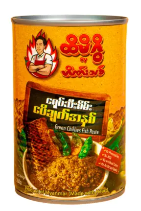 ထိမိဂွိ ငရုပ်သီးစိမ်း ငပိချက်အနှစ် (390g) 