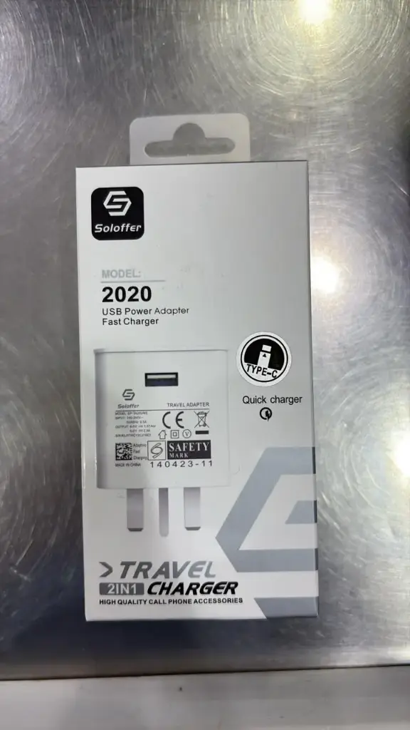 Soloffer USB Power Adapter Fast Charger Type C