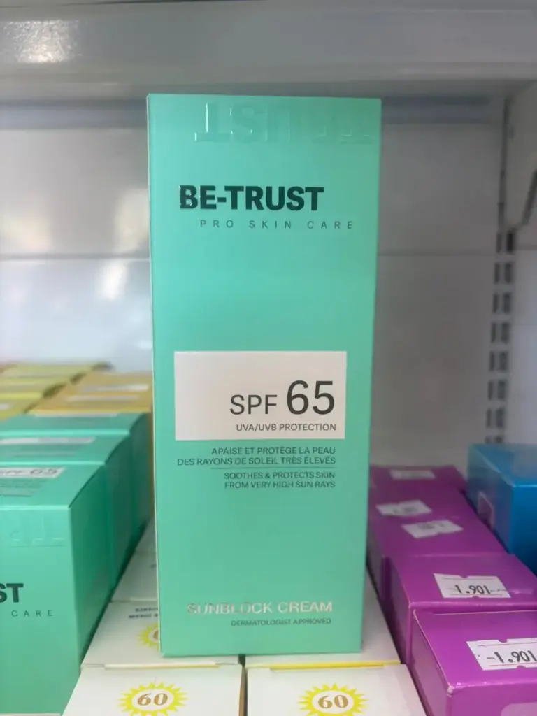 BE TRUST AUNBLOCK CREAM SPF65