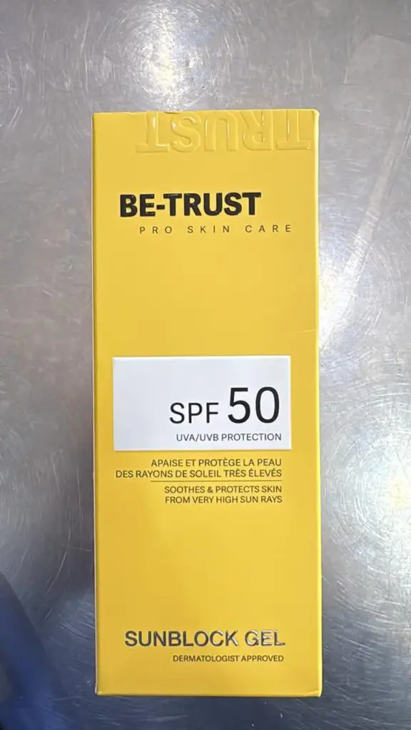 BE TRUST SUNBLOCK GEL SPE 50