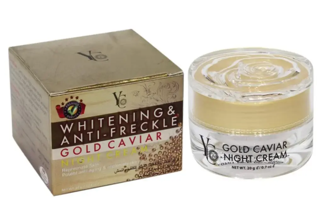 YC whitening Anti Freckle Glod Caviar Night cream