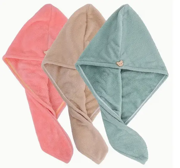 Clean Quick day Hair Towel Cap 