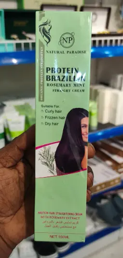 Natural Paradise Protein Brazilian Straightening Hair Cream 150ml Np 060