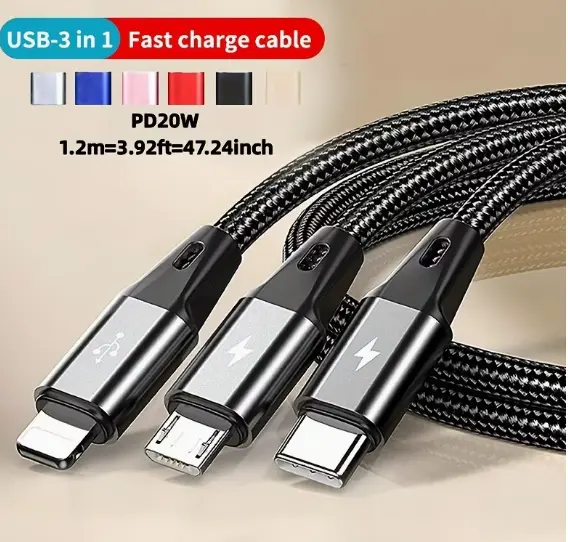 Kin Usb Data Cable 3in1 K-S06
