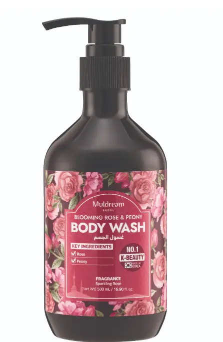 Muldream Bloooming Rose Peony Body Wash 500ml