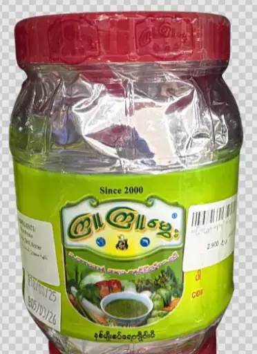 [WH02309] ကြူကြူမွှေးနှစ်မျိုးစပ်ရည်ကျိုငါးပိ ဘူးကြီး အနီ