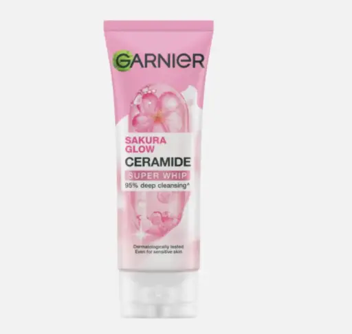 [WH02436] Garnier Sakura glow ceramide super whip 100g