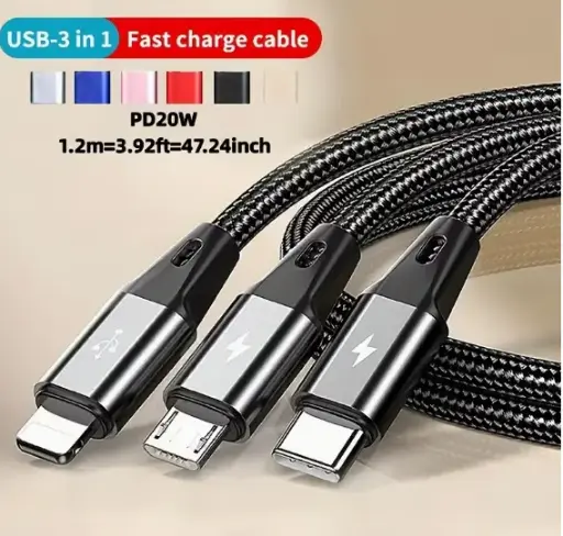 [WH02934] Kin Usb Data Cable 3in1 K-S06