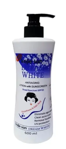 [WH03096] Kojie San Dream White Antiaging Lotion With Sun Screen 600ml