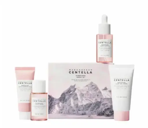 [WH03103] Madagascar Centella Poremizing Travel Kit Skin1004  pink